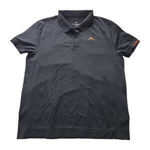 J Lindeberg Men's SHIRT POLO Lucius  Regular Fit Golf Black Sz M Medium NEW